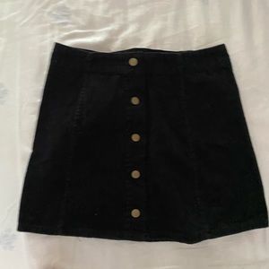 Black corduroy skirt